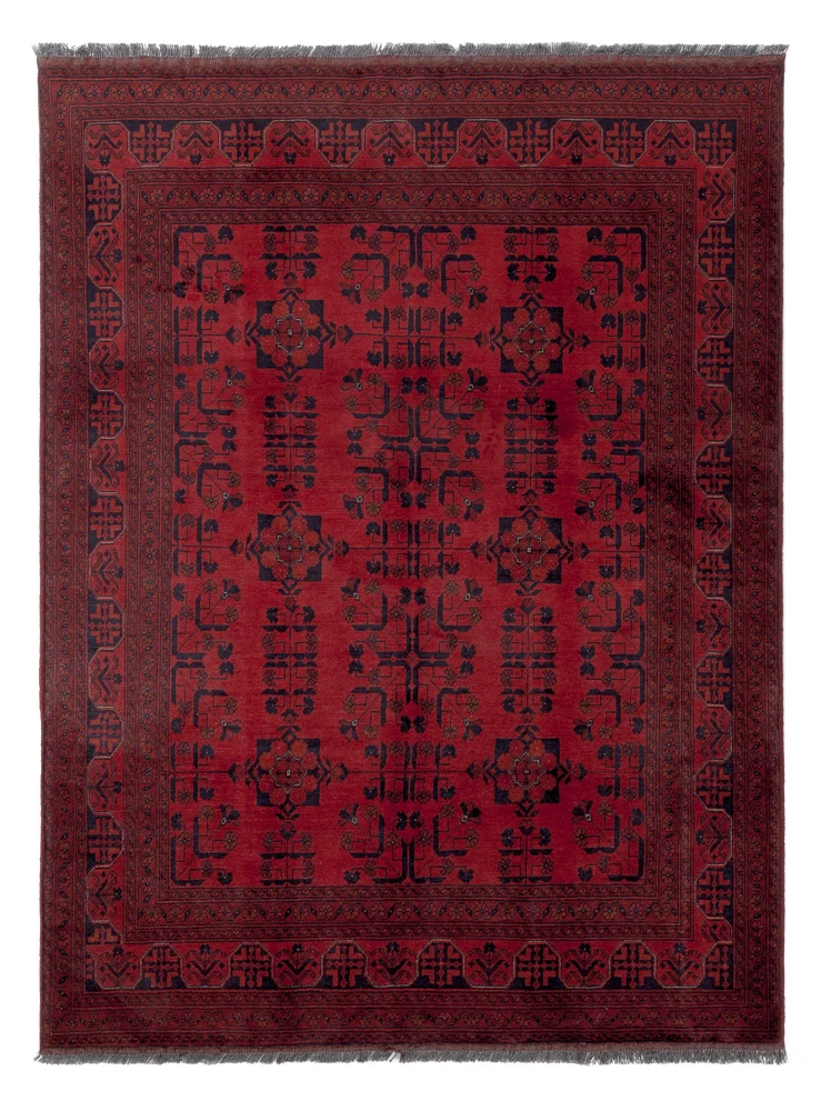 Afghan Teppich - Kunduz - 150 x 200 cm - rot