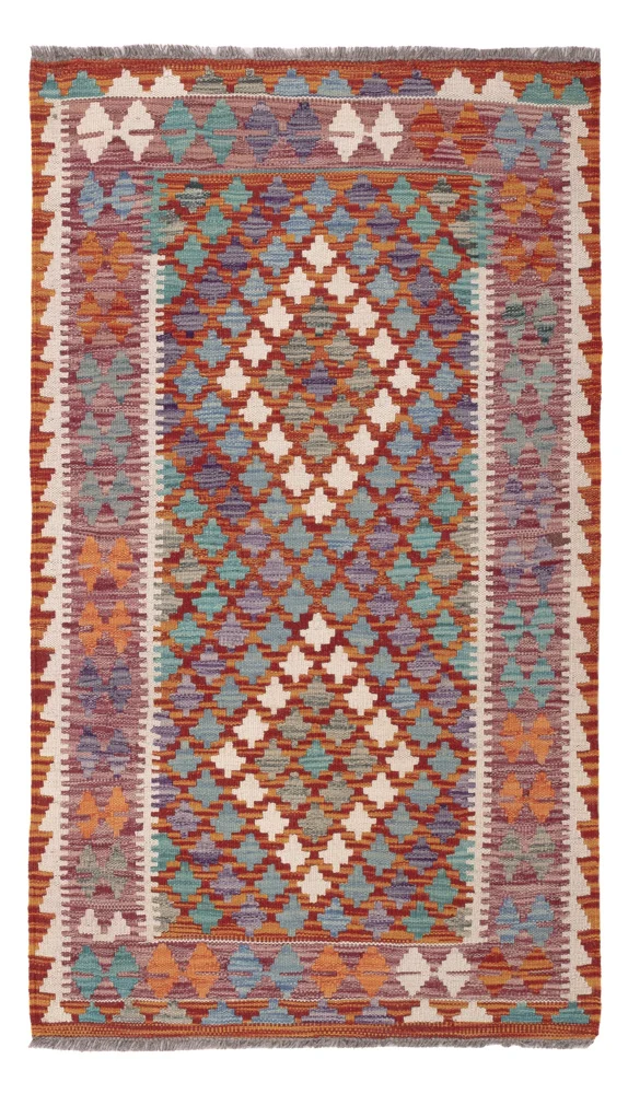 Kelim Teppich - Splash - 83 x 139 cm - mehrfarbig