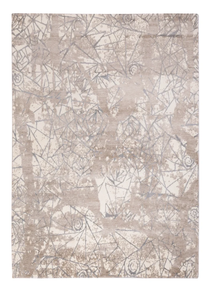 Designer Teppich - 175 x 245 cm - hellgrau