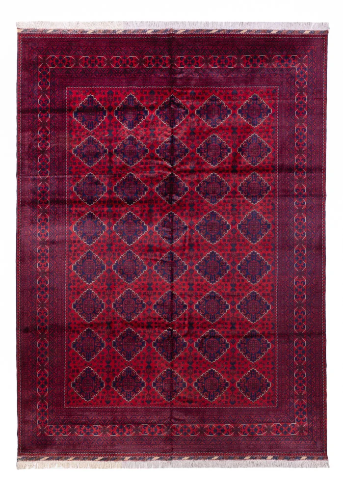 Afghan Teppich - 249 x 340 cm - rot