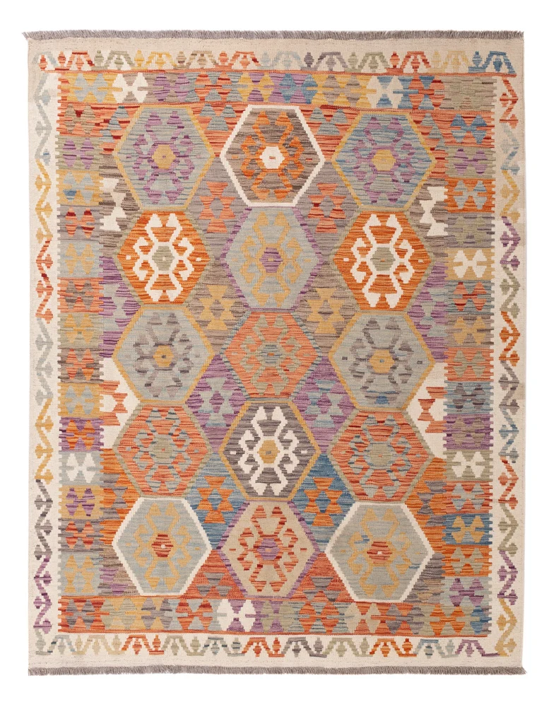 Kelim Teppich - Splash - 154 x 200 cm - bunt