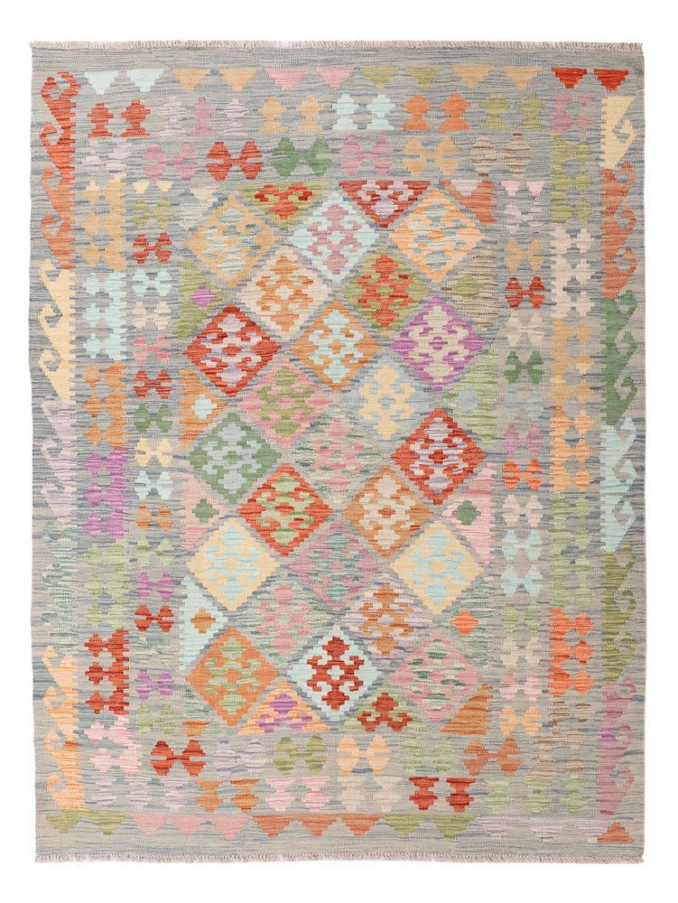 Kelim Teppich - Splash - 150 x 196 cm - bunt