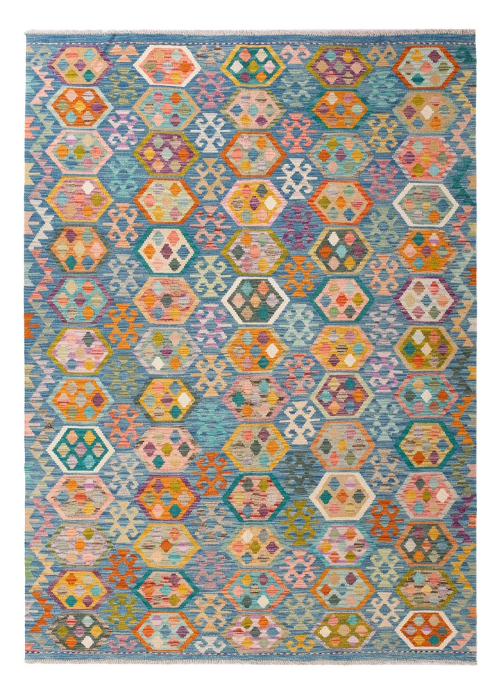 Kelim Teppich - Splash - 175 x 242 cm - bunt