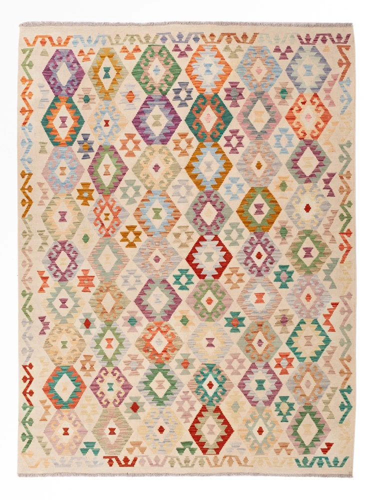 Kelim Teppich - Splash - 177 x 240 cm - bunt
