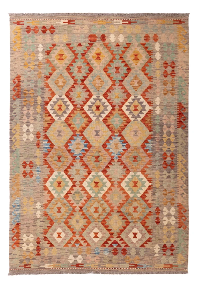 Kelim Teppich - Splash - 171 x 247 cm - bunt