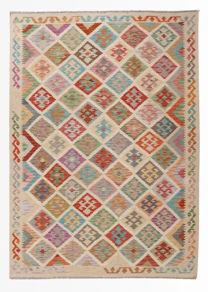 Kelim Teppich - Splash - 170 x 243 cm - bunt