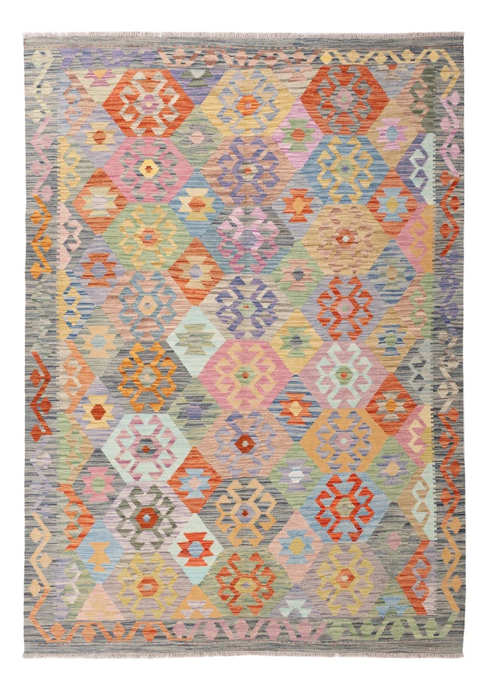 Kelim Teppich - Splash - 164 x 234 cm - bunt