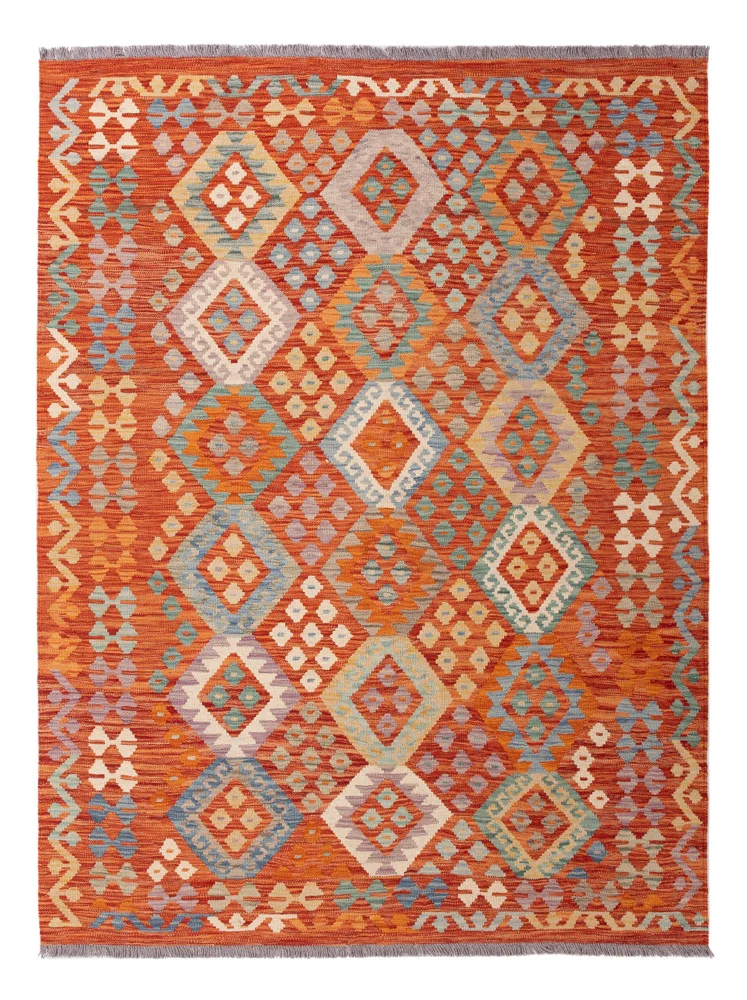 Kelim Teppich - Splash - 155 x 203 cm - bunt