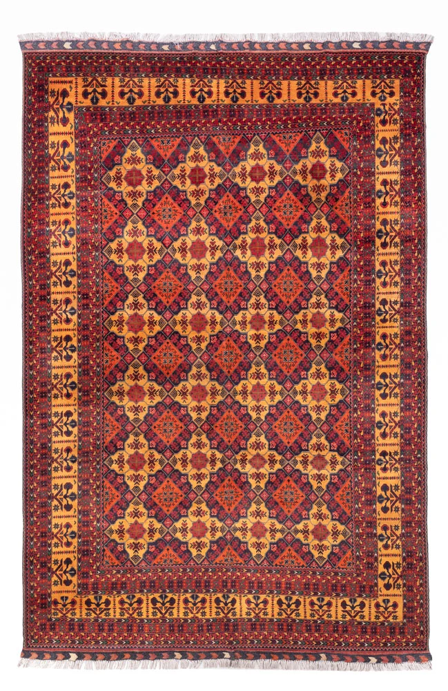 Afghan Teppich 197x296cm - Orientteppich