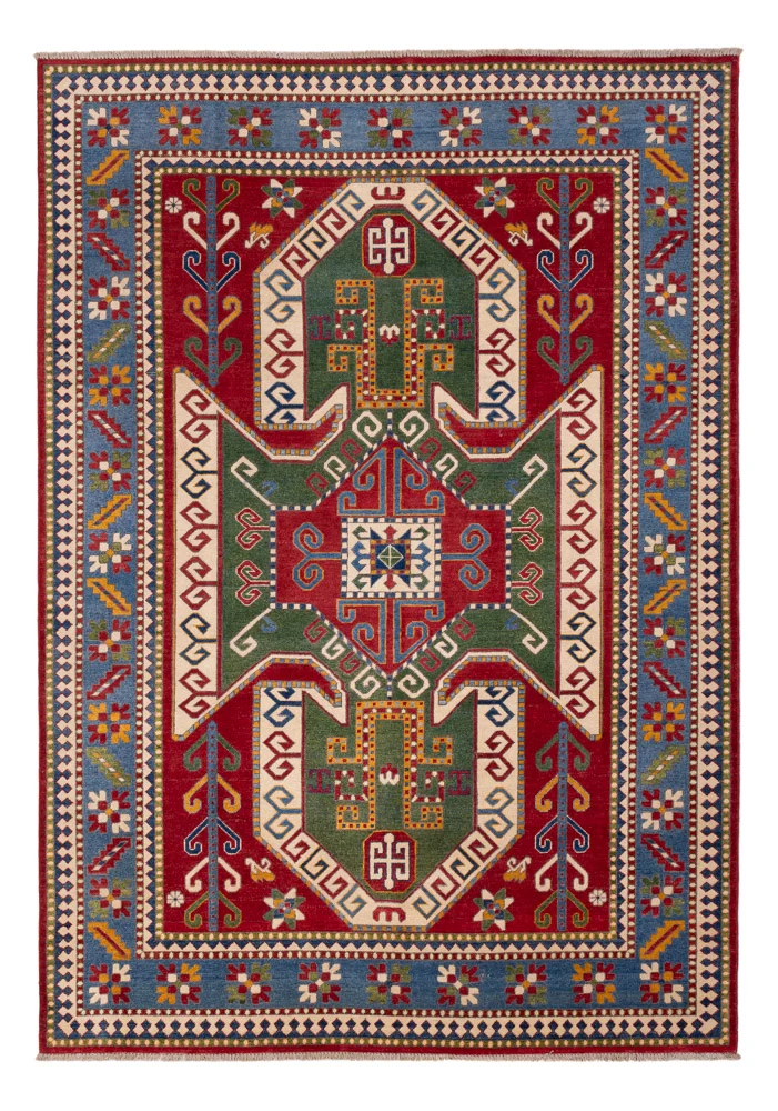 Ziegler Teppich - Kazak - 210 x 298 cm - grün