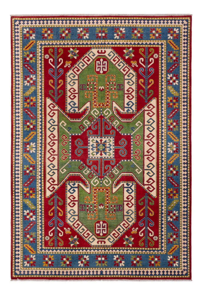 Ziegler Teppich - Kazak - 202 x 297 cm - grün