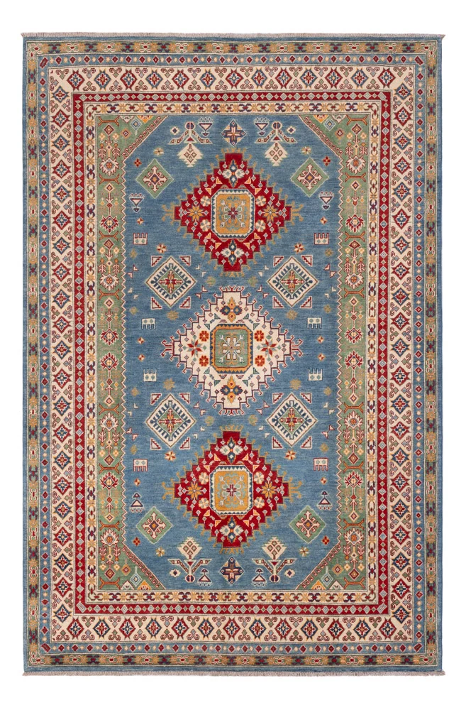 Ziegler Teppich - Kazak - 198 x 300 cm - blau