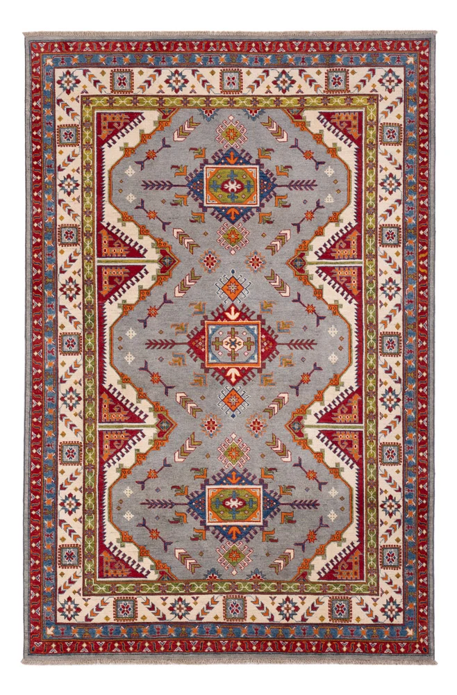 Ziegler Teppich - Kazak - 200 x 298 cm - lichtblau