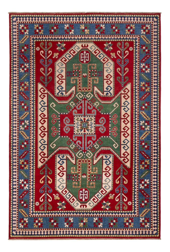 Ziegler Teppich - Kazak - 200 x 293 cm - grün