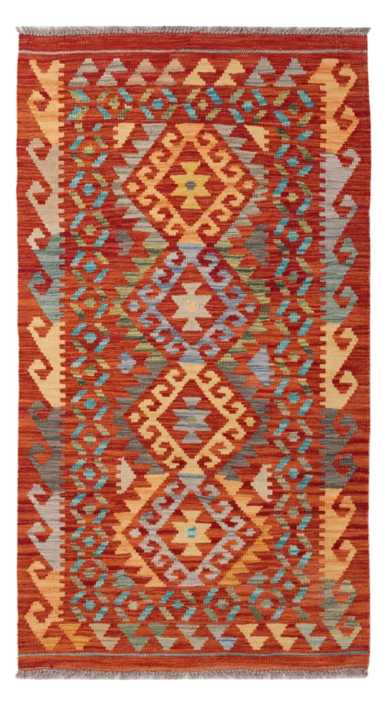 Kelim Teppich - Splash - 78 x 147 cm - bunt