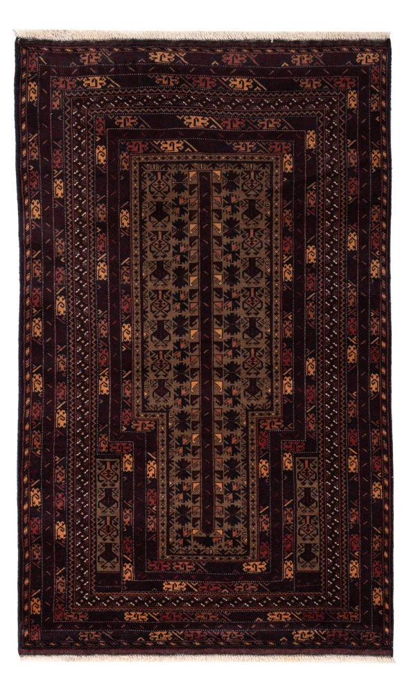 Belutsch Teppich - 90 x 140 cm - mehrfarbig