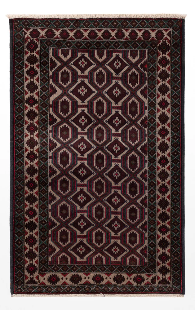 Belutsch Teppich - 90 x 140 cm - mehrfarbig