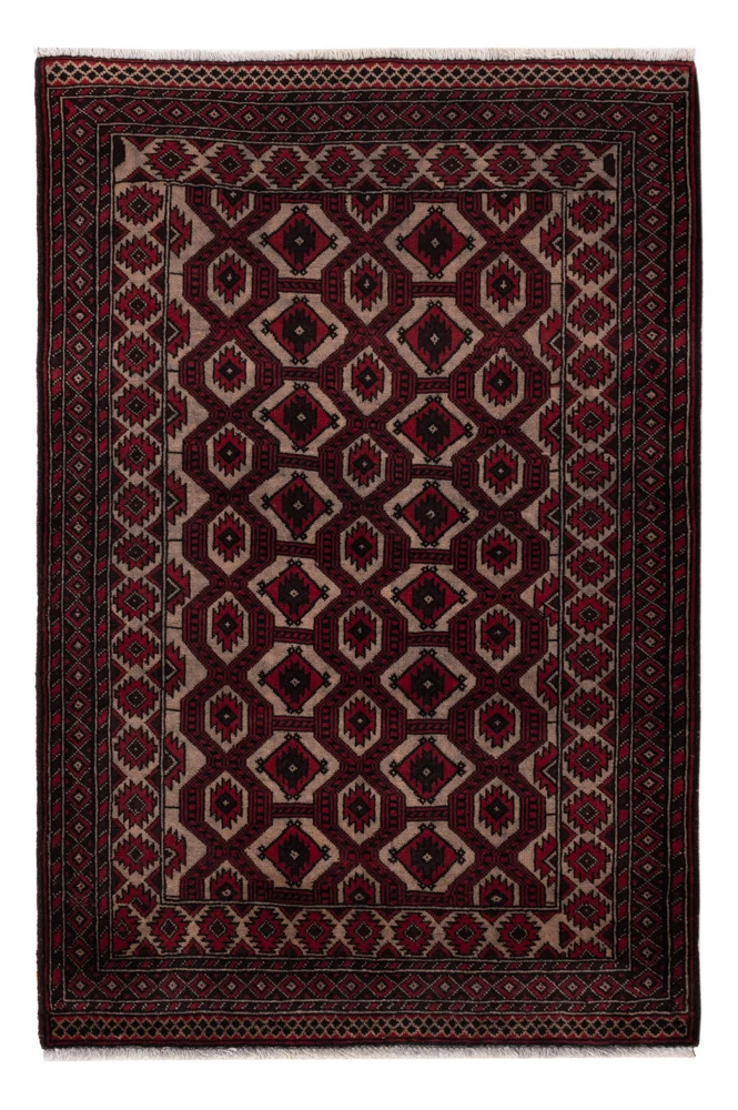 Belutsch Teppich - 95 x 148 cm - rot