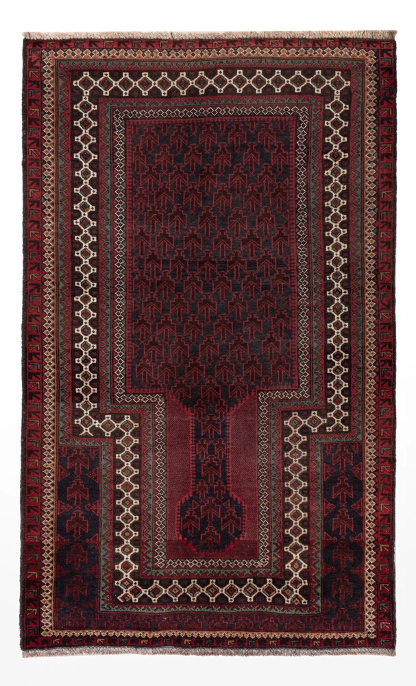 Belutsch Teppich - 88 x 152 cm - rot