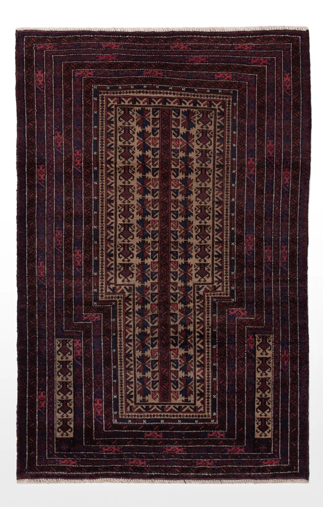 Belutsch Teppich - 90 x 148 cm - creme