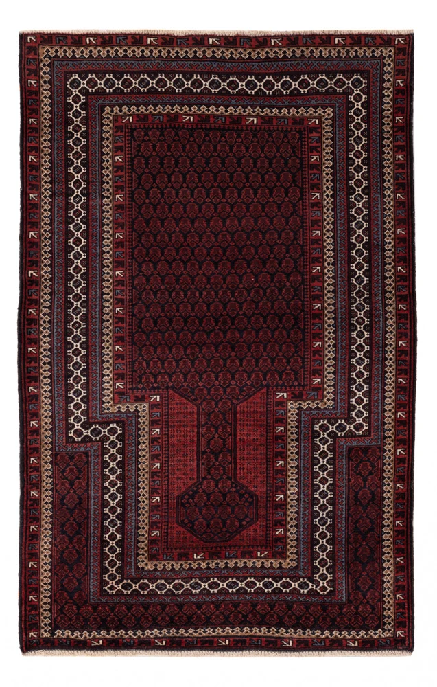 Belutsch Teppich - 95 x 154 cm - rot