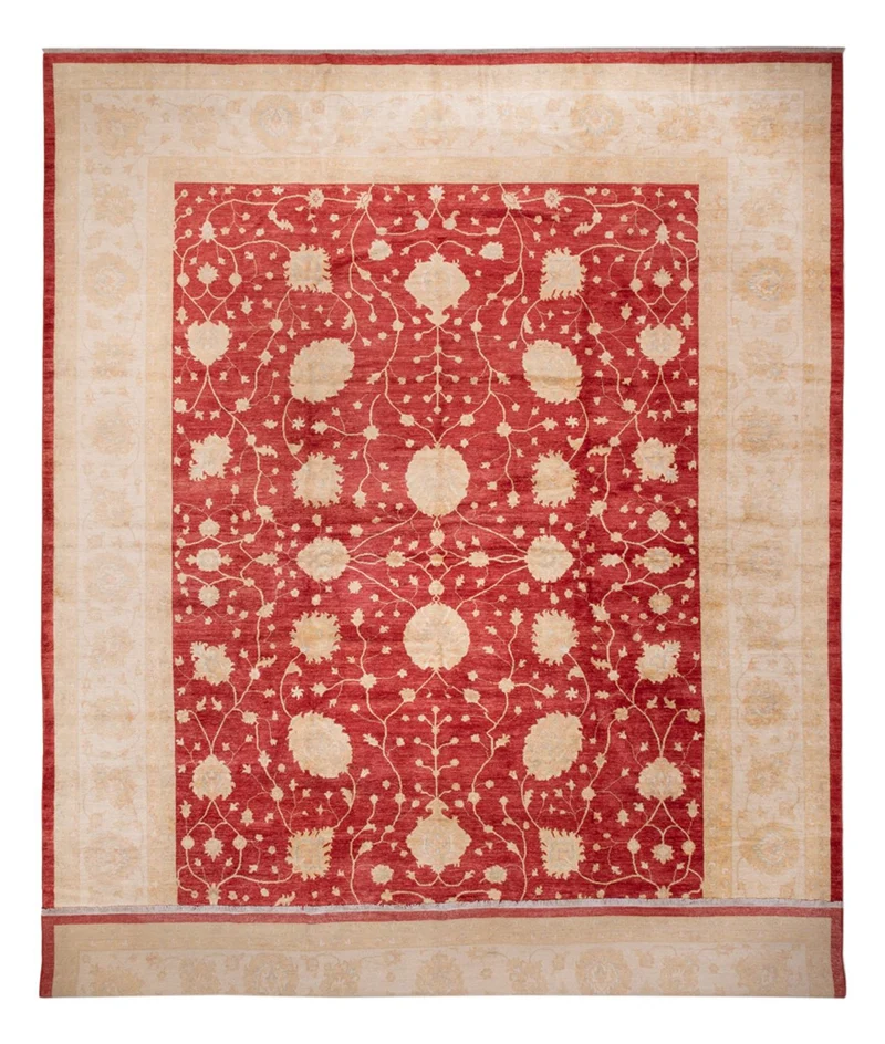 Ziegler Teppich - 400 x 521 cm - beige