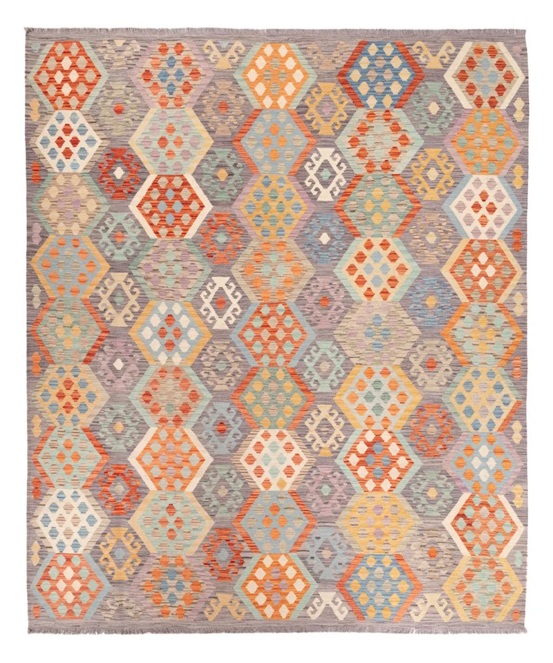 Kelim Teppich - Splash - 252 x 294 cm - mehrfarbig