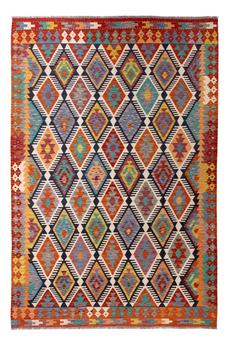 Kelim Teppich - Splash - 205 x 308 cm - mehrfarbig