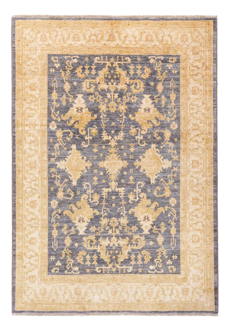Ziegler Teppich - 173 x 247 cm - seeblau