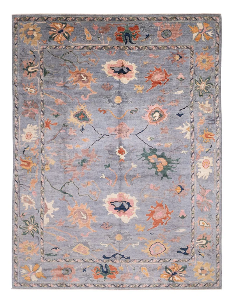 Ziegler Teppich - Usak - 300 x 397 cm - dunkelblau