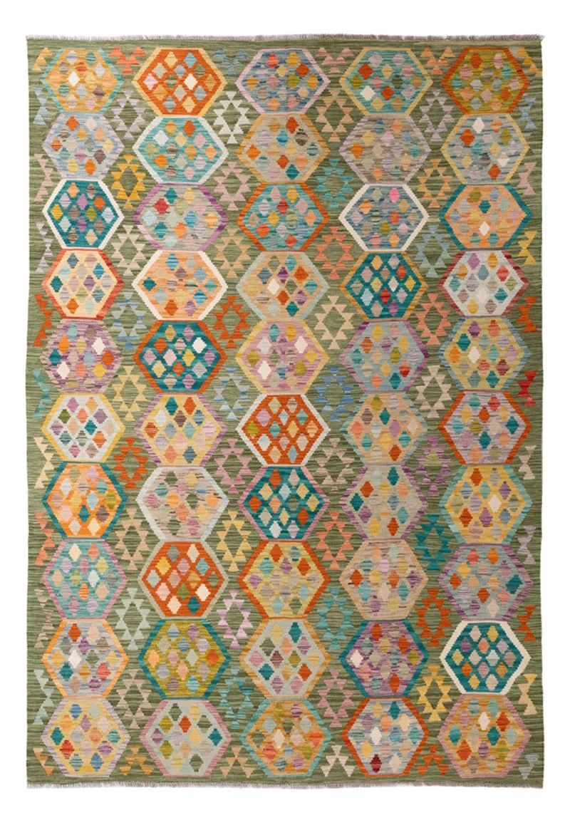 Kelim Teppich - Splash - 200 x 299 cm - mehrfarbig