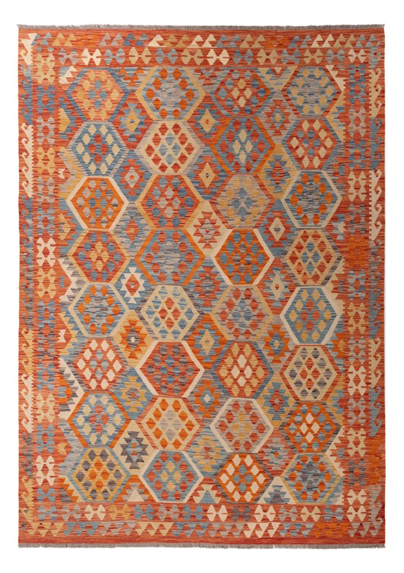 Kelim Teppich - Splash - 203 x 292 cm - mehrfarbig
