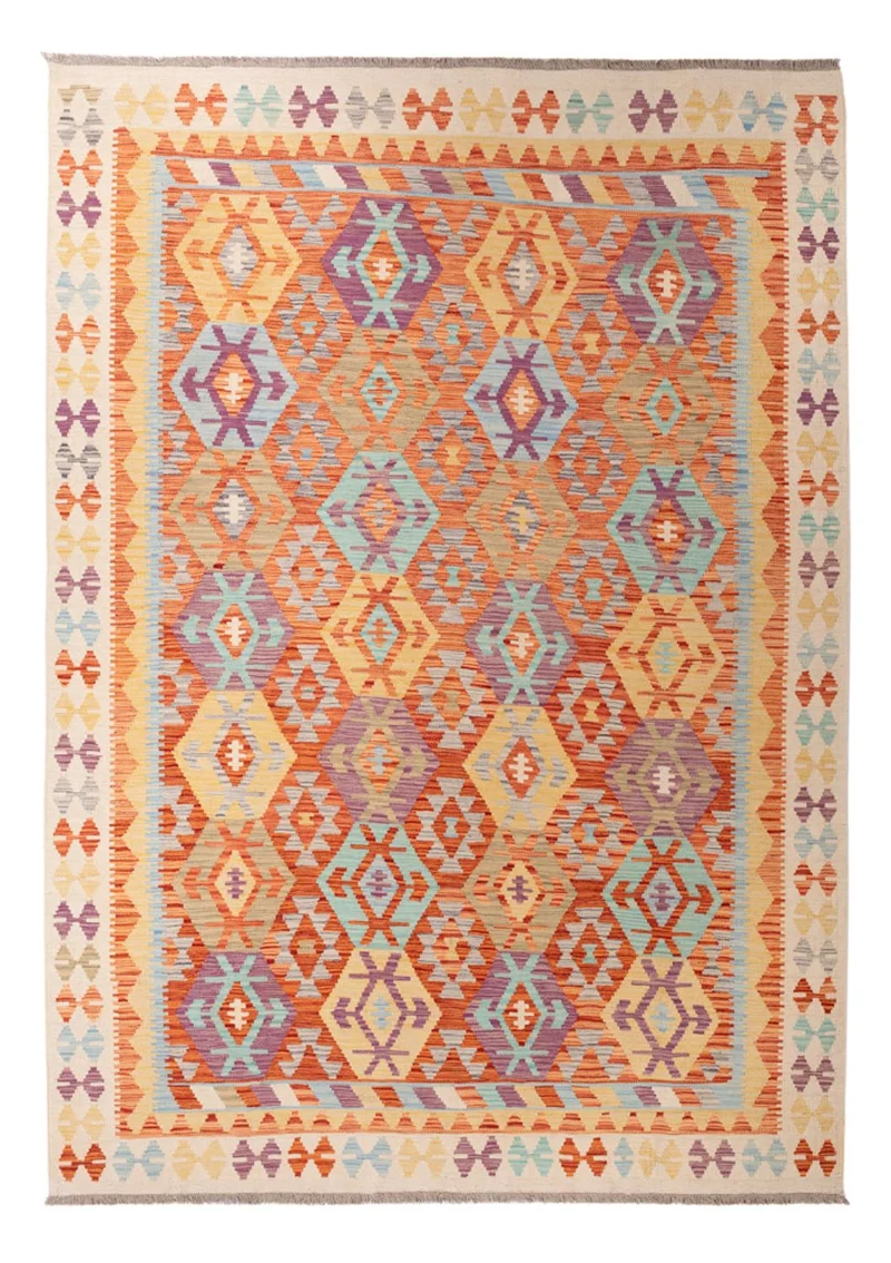 Kelim Teppich - Splash - 206 x 288 cm - mehrfarbig