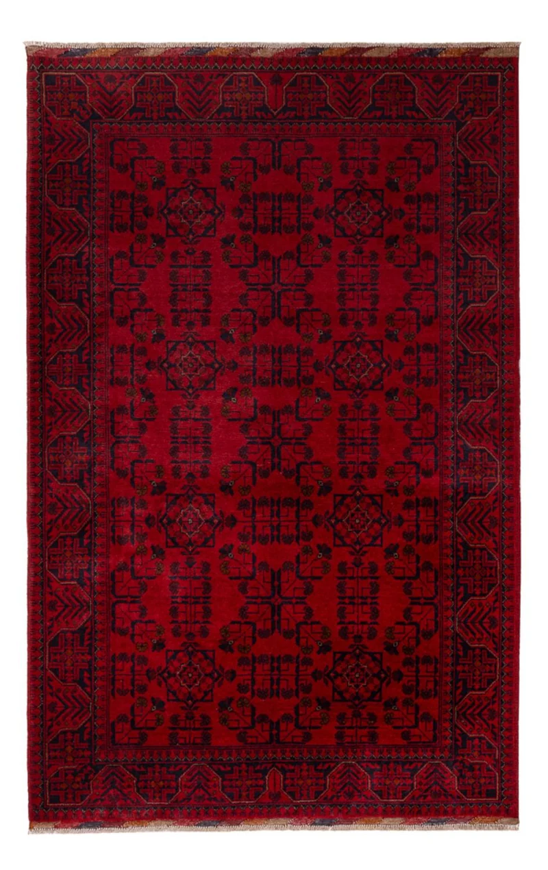 Afghan Teppich - Kunduz - 125 x 195 cm - rot