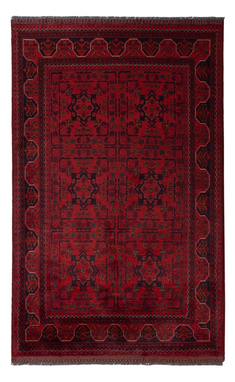 Afghan Teppich - Kunduz - 120 x 196 cm - rot