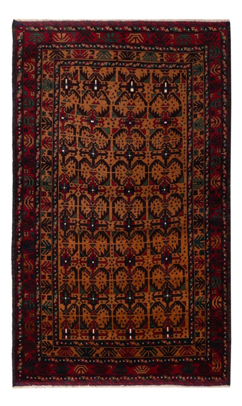 Belutsch Teppich - 105 x 184 cm - rost