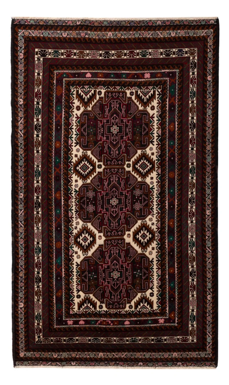 Belutsch Teppich - 115 x 199 cm - dunkelbeige