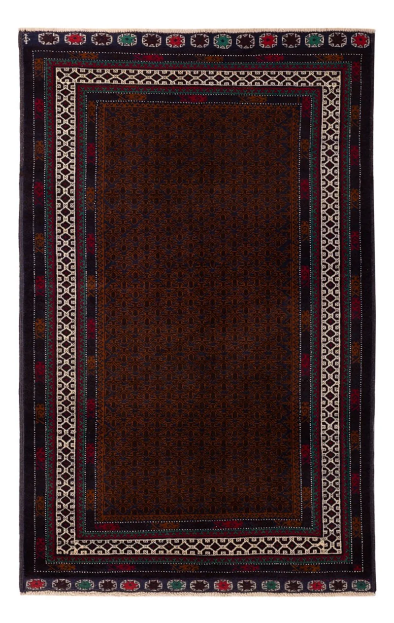 Belutsch Teppich - 119 x 185 cm - dunkelrot
