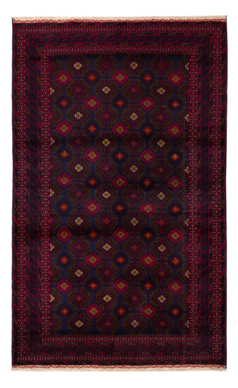 Belutsch Teppich - 122 x 194 cm - dunkelrot