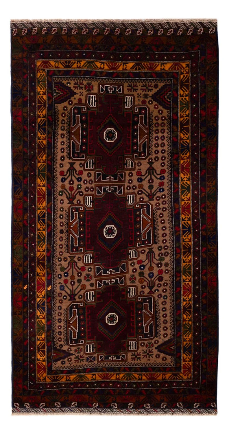 Läufer Belutsch - 107 x 209 cm - rost