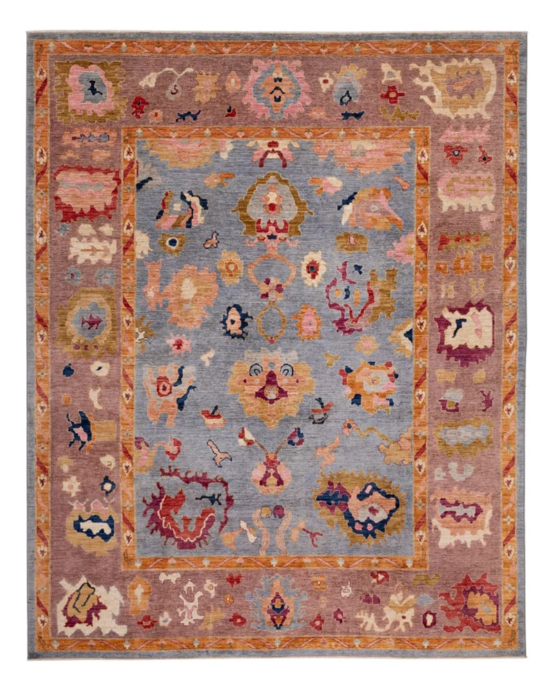 Ziegler Teppich - Usak - 290 x 357 cm - hellblau