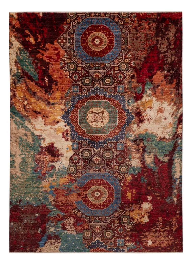 Designer Teppich - 247 x 340 cm - mehrfarbig