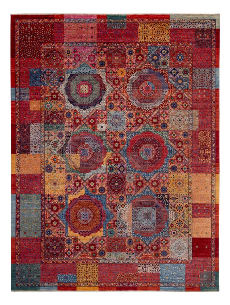 Designer Teppich - 272 x 360 cm - mehrfarbig