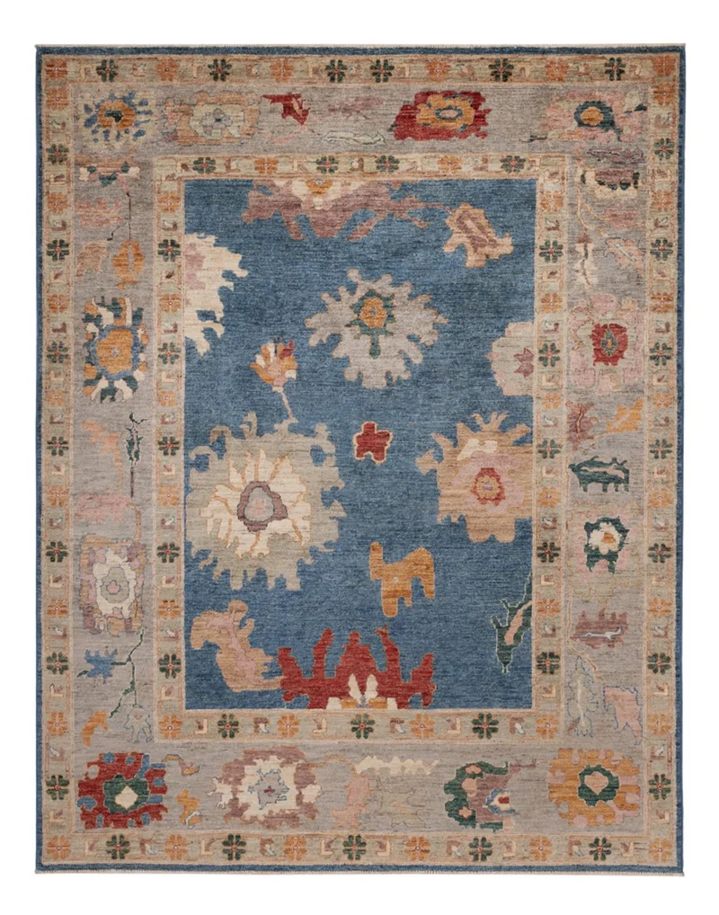 Ziegler Teppich - Usak - 204 x 260 cm - blau