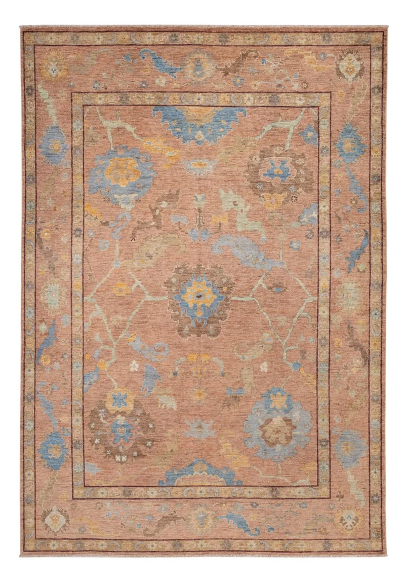 Ziegler Teppich - Usak - 206 x 297 cm - dunkelbeige