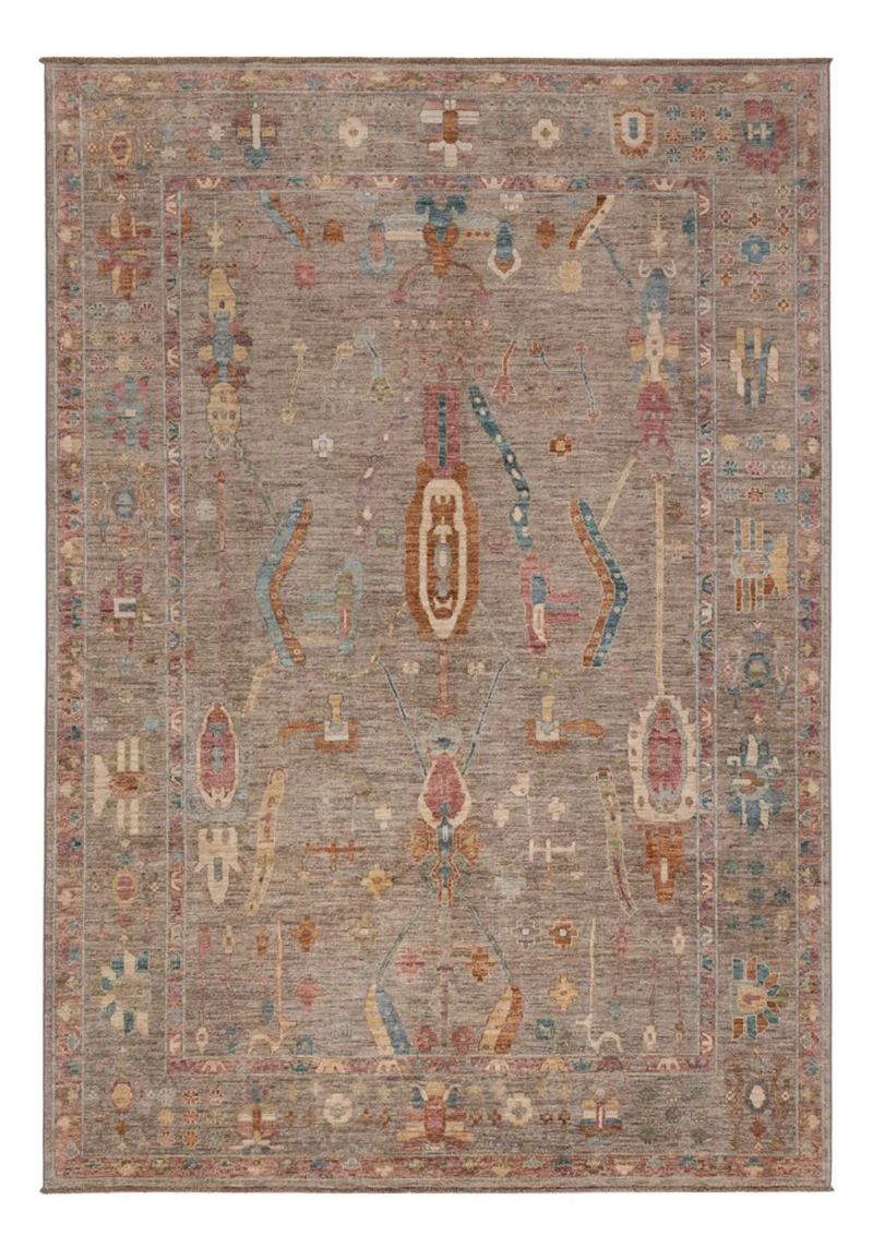Ziegler Teppich - Usak - 204 x 301 cm - dunkelbeige