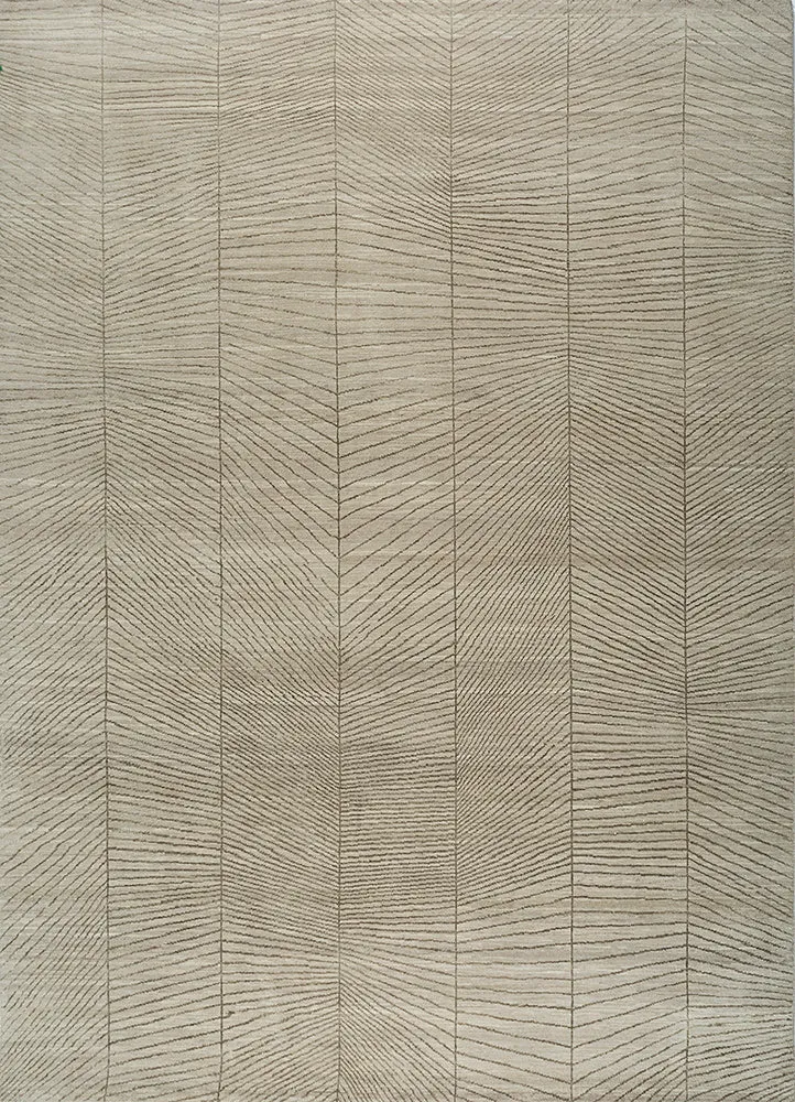 Wollteppich - 150 x 240 cm - silber