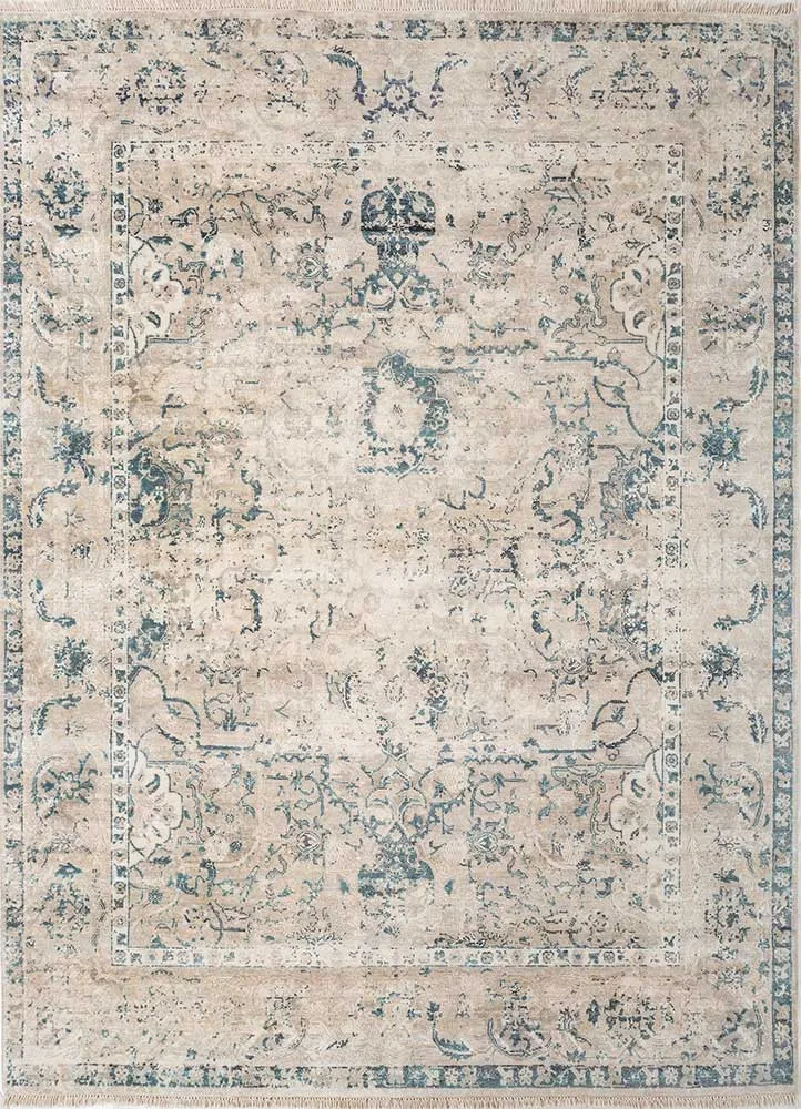 Designer Teppich - 240 x 300 cm - creme