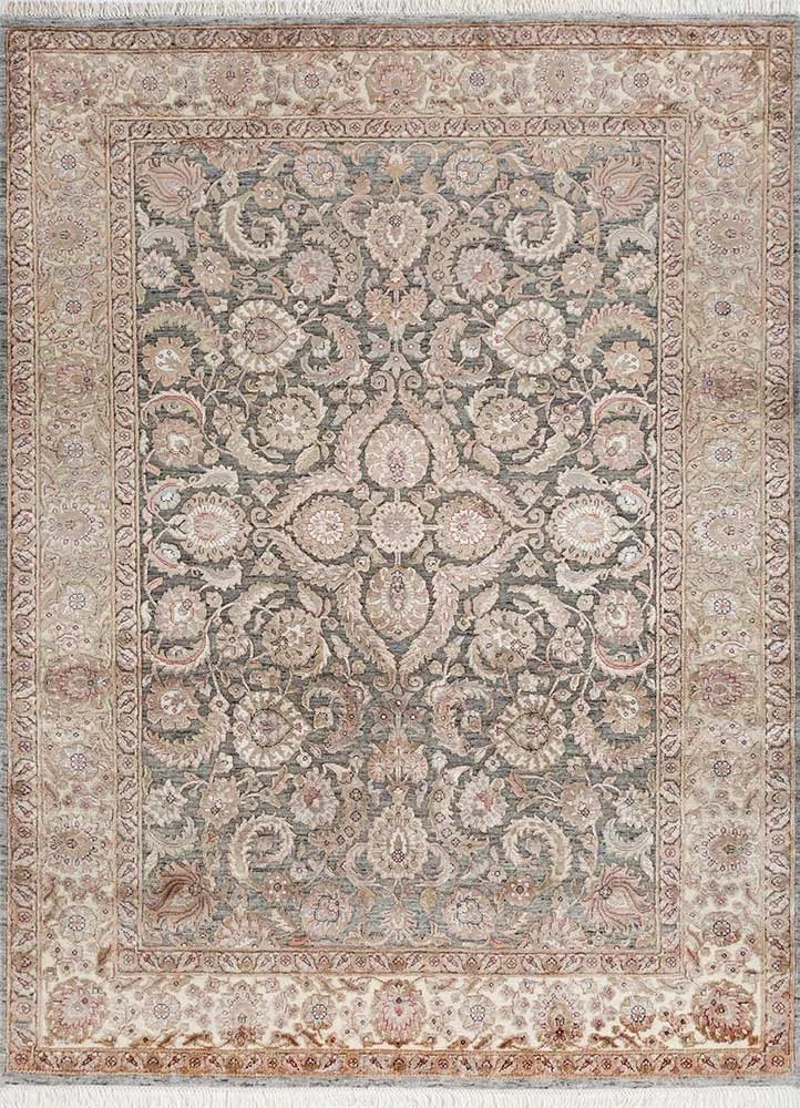 Wollteppich - 150 x 210 cm - hellbeige