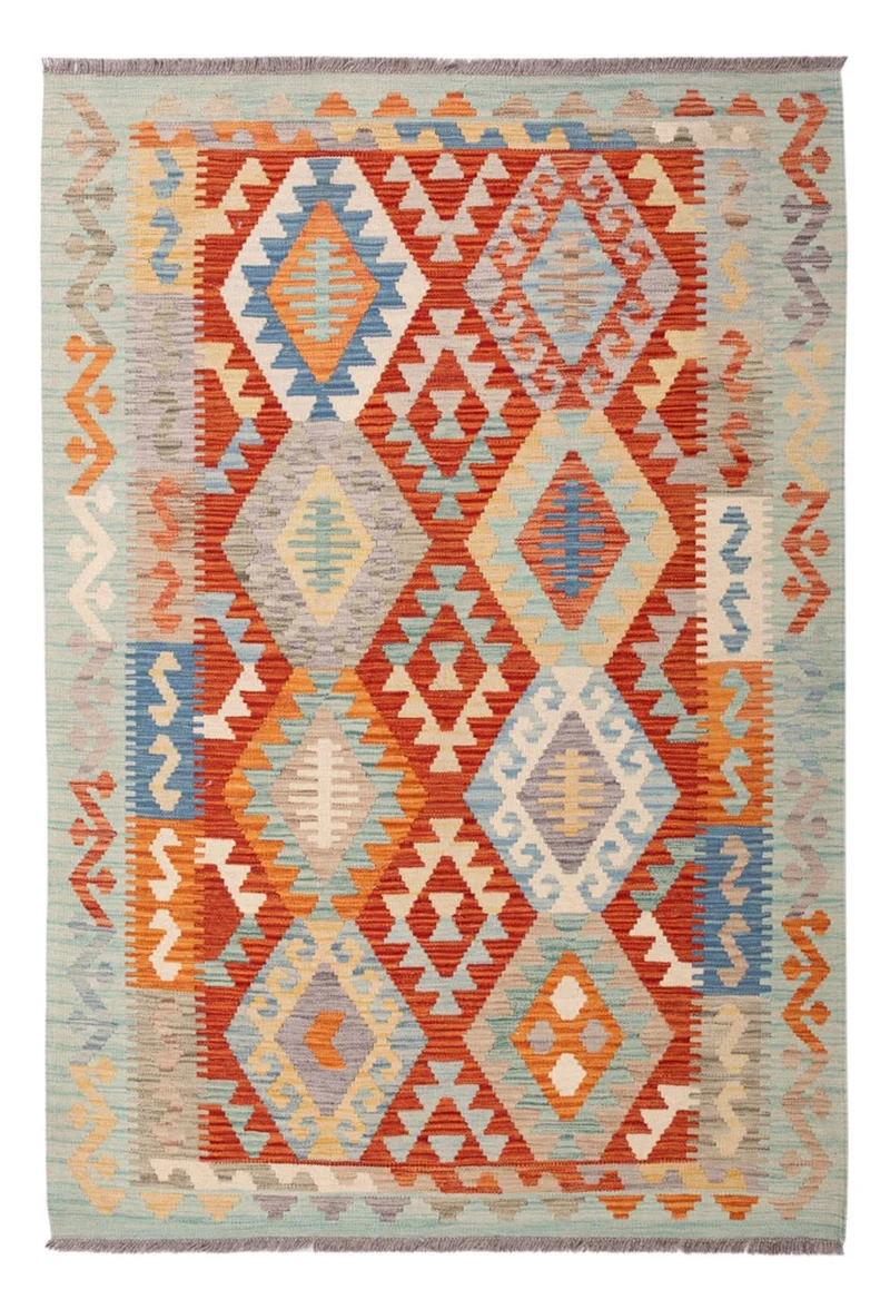 Kelim Teppich - Splash - 127 x 180 cm - mehrfarbig